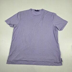 Ralph Lauren Purple Label Shirt Mens Extra Large Lavender Cotton Embroidered